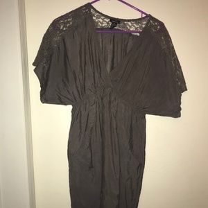 Rue21 Dark Grey Long Blouse